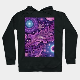 Other Worldly Designs- nebulas, stars, galaxies, planets with feathers Hoodie